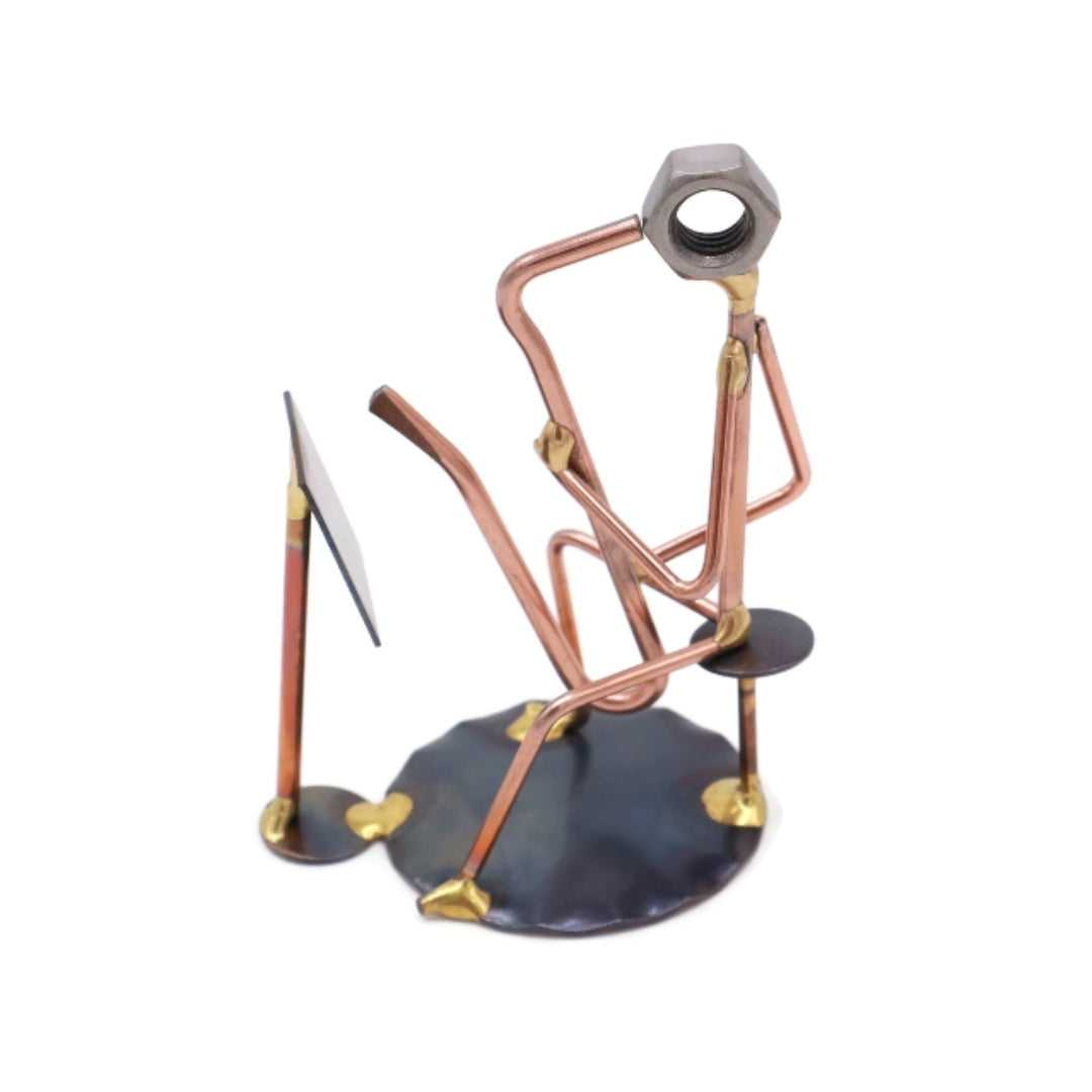 Baritone Saxophone with Music Stand