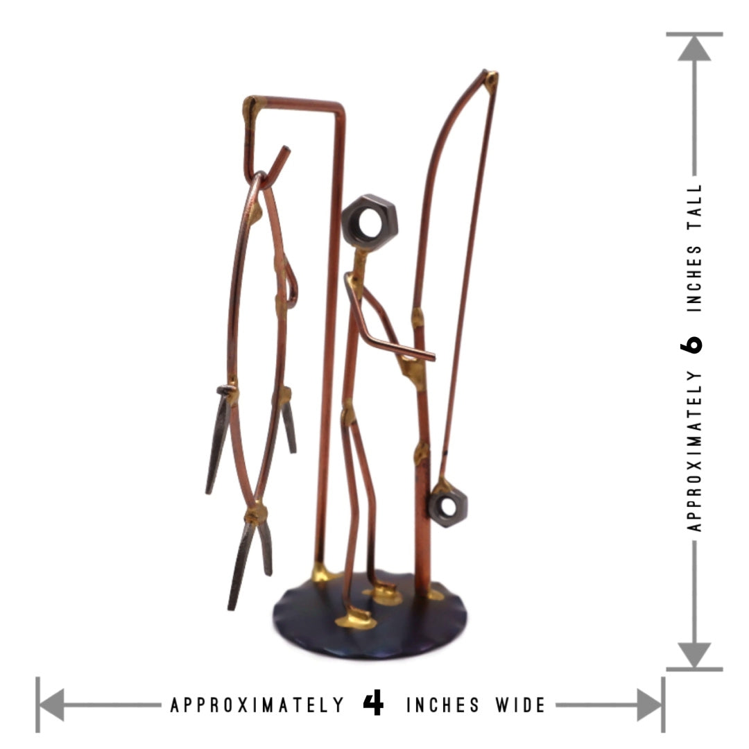 Sportfischer mit Thunfisch