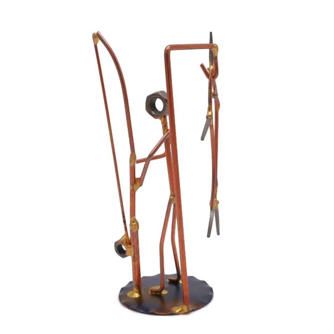 Sportfischer mit Marlin