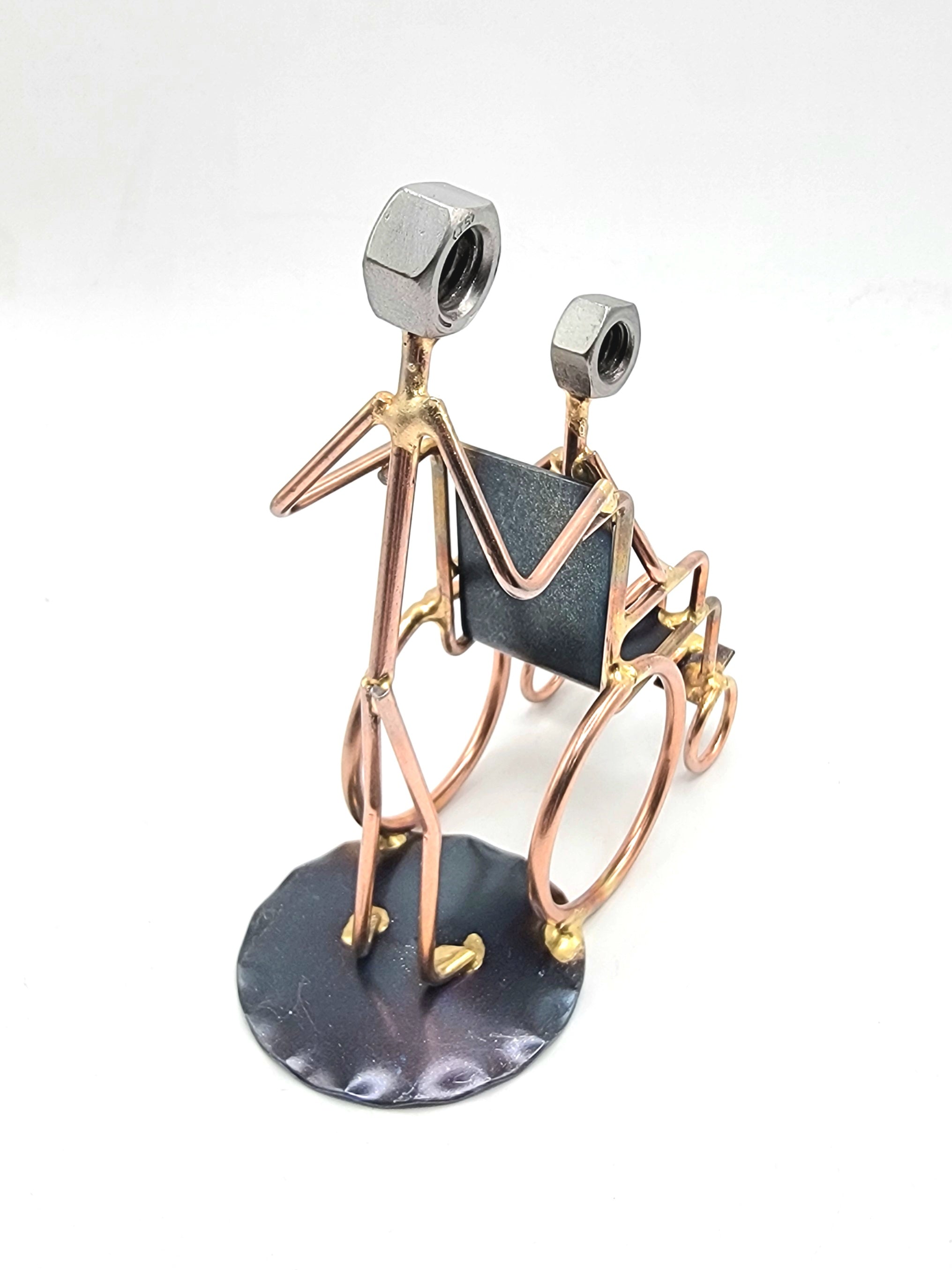 Enfermera con silla de ruedas