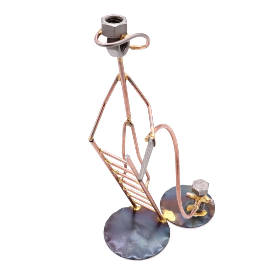 bombero con escalera