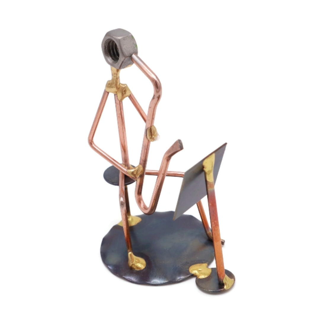 Baritone Saxophone with Music Stand