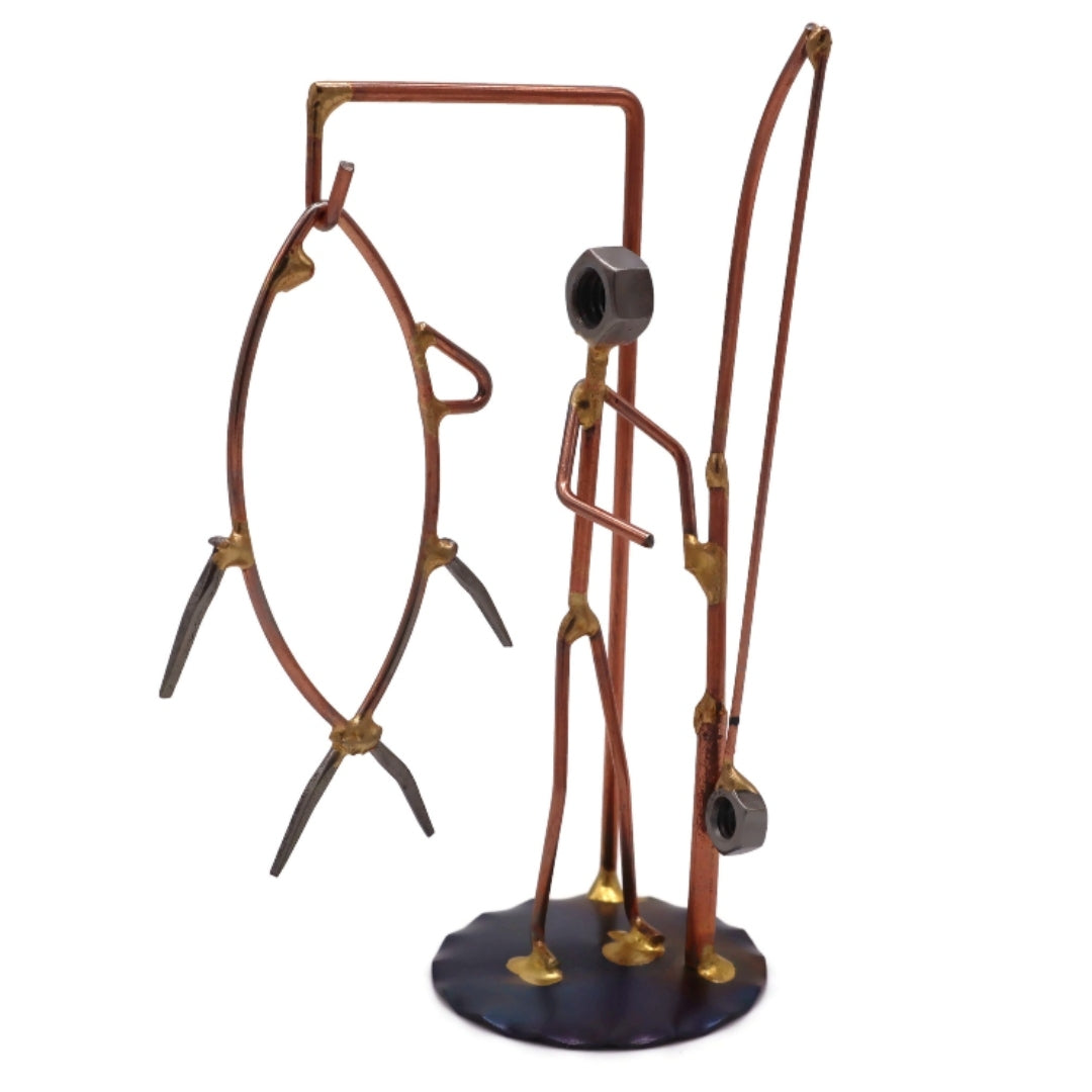 Sportfischer mit Thunfisch