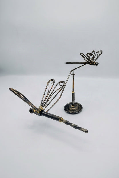 Balanced Dragonfly Sculpture