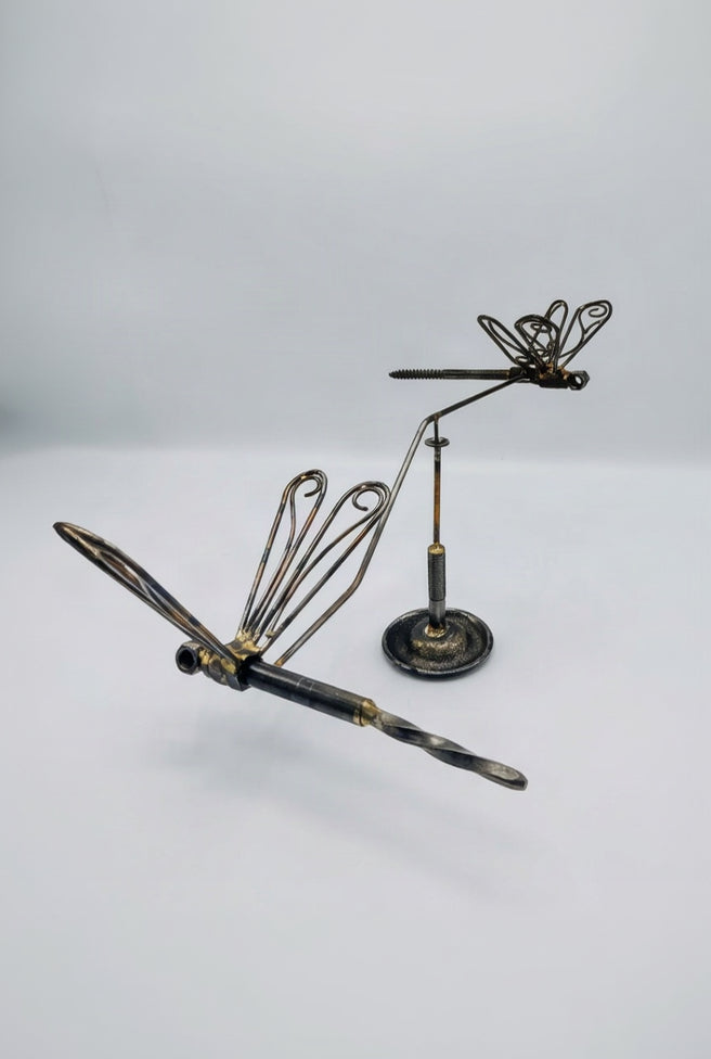 Balanced Dragonfly Sculpture