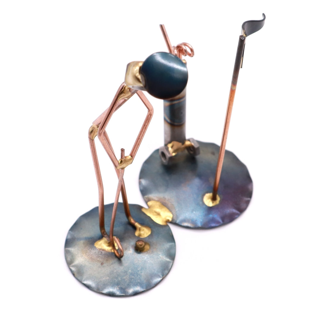 Golf Putt with Clubs