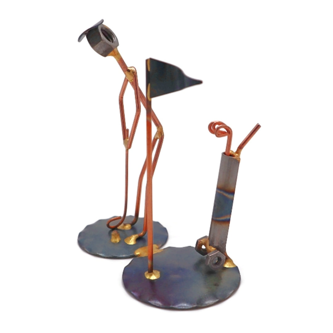 Golf Putt with Clubs