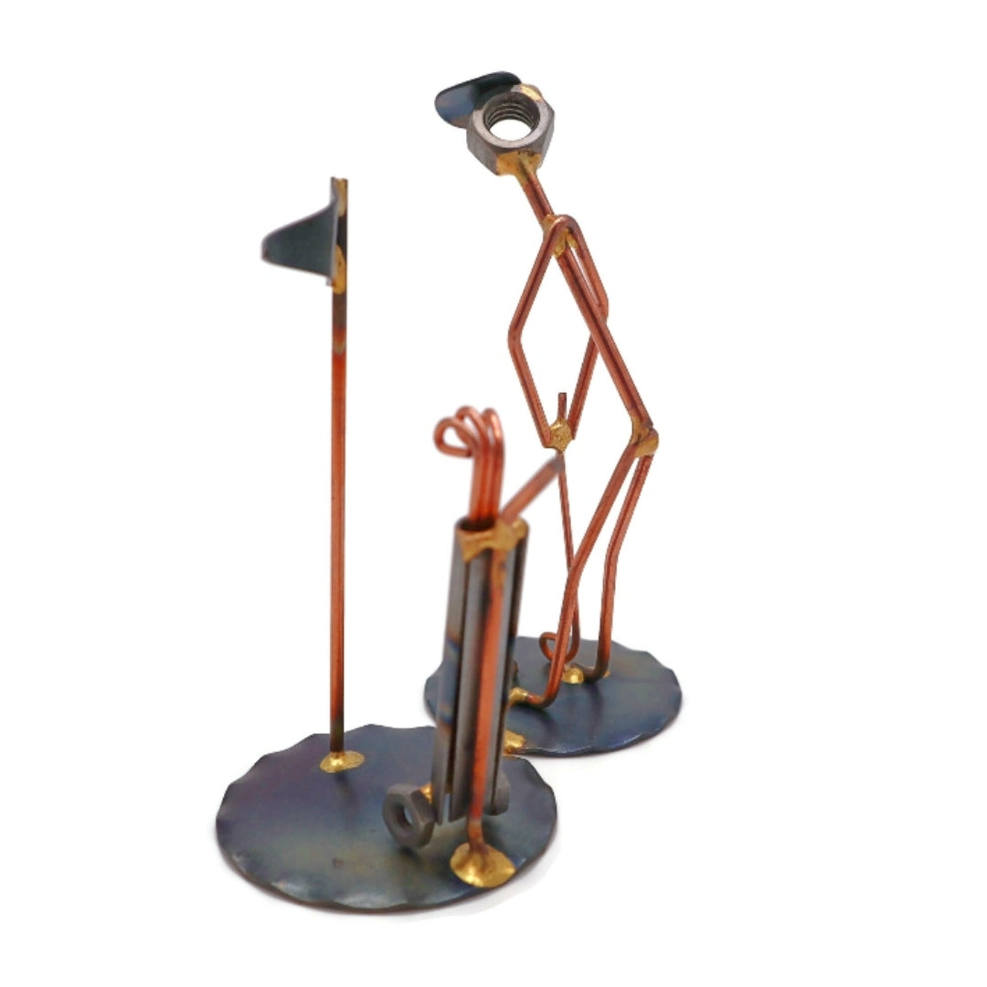 Golf Putt with Clubs