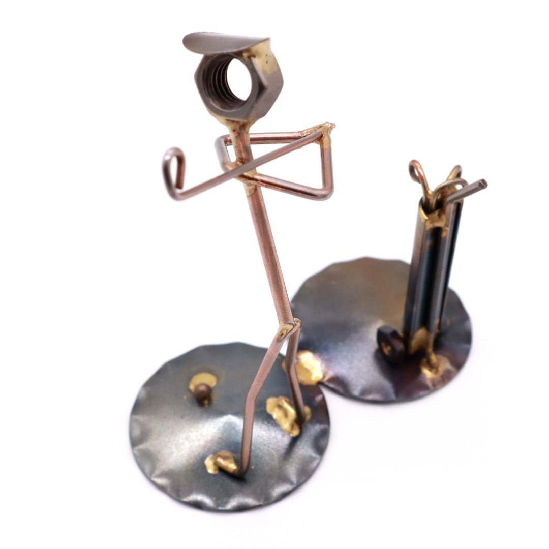 Golf Backswing Man with Clubs